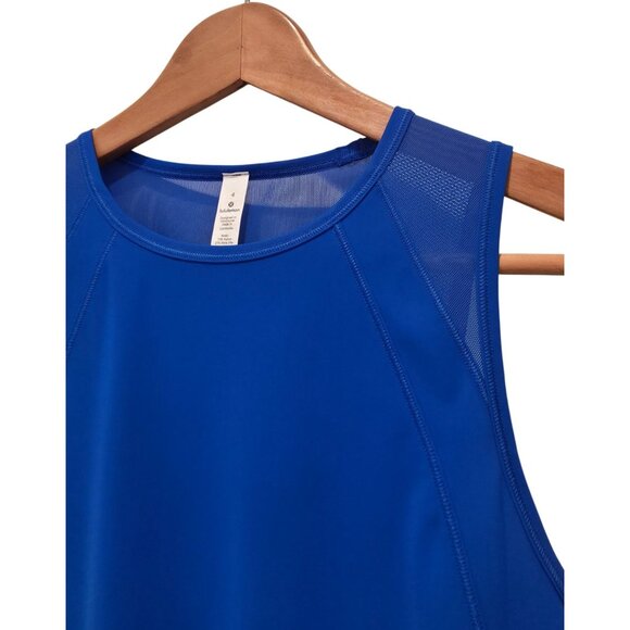 Lululemon Sculpt Cerulean Blue Athleisure Tank Sz 4 - Picture 5 of 8